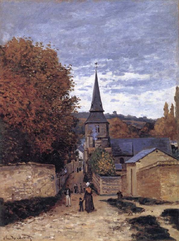 Claude Monet Street in Sainte-Adresse Germany oil painting art
